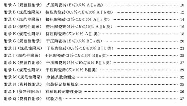 家里装修买瓷砖，请认准附录A还是附录G？