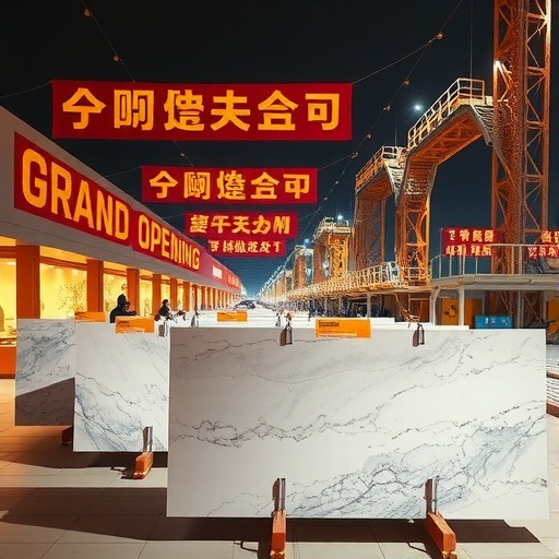 石家庄市最大石材市场开市(图1)