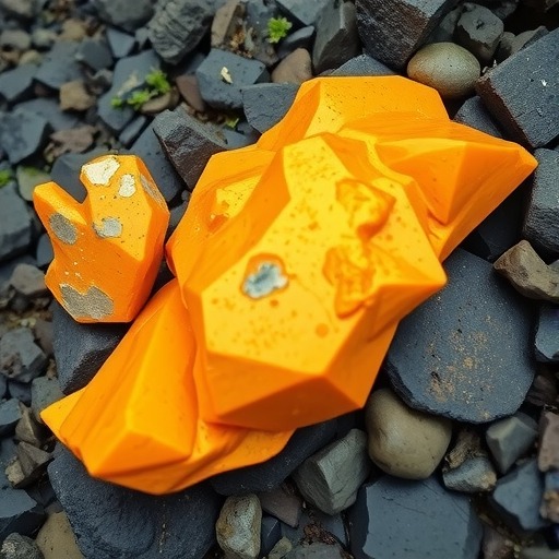 阜新发现稀有石材“金沙黄”(图1)