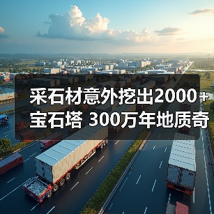 采石材意外挖出2000+宝石塔 300万年地质奇迹引专家考证(图3) 采石材意外挖出2000+宝石塔 300万年地质奇迹引专家考证(图3)
