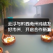 云浮与黔西南州缔结友好市州,开启合作新篇章(图1) 云浮与黔西南州缔结友好市州,开启合作新篇章(图1)