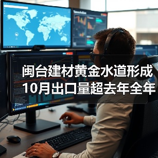 闽台建材黄金水道形成 10月出口量超去年全年（图2）